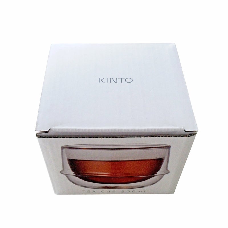 Kinto Double-Walled Kinto KRONOS Tea Glass - Maintains Temperature - Prevents Condensation - Set of 2-200 ml (6.75 fl. oz.) each - Image 4